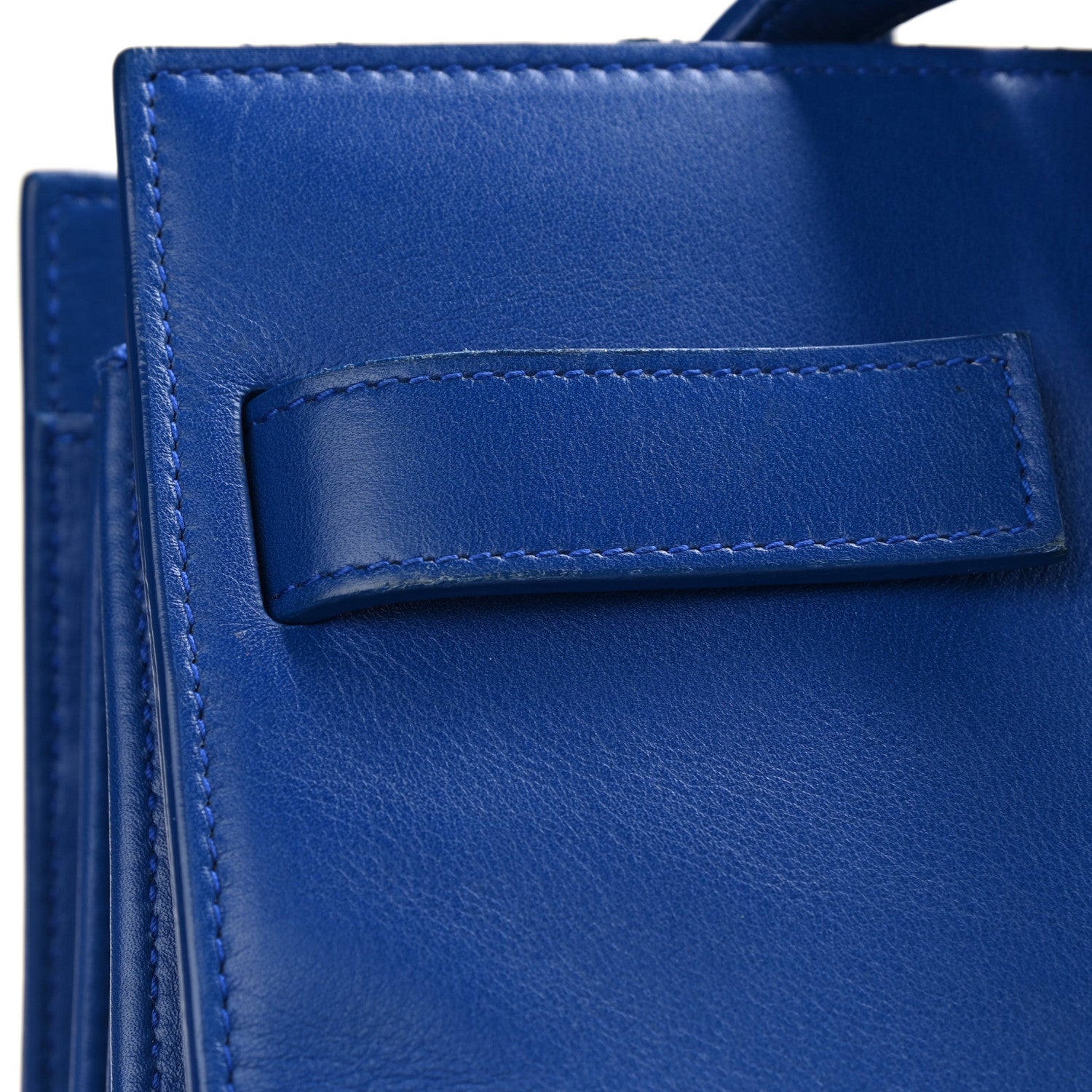 Saint Laurent Calfskin Small Sac De Jour Blue Majorelle 12 of 15