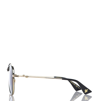 Gucci Web Aviator Sunglasses GG0062S Green Red 3 of 6