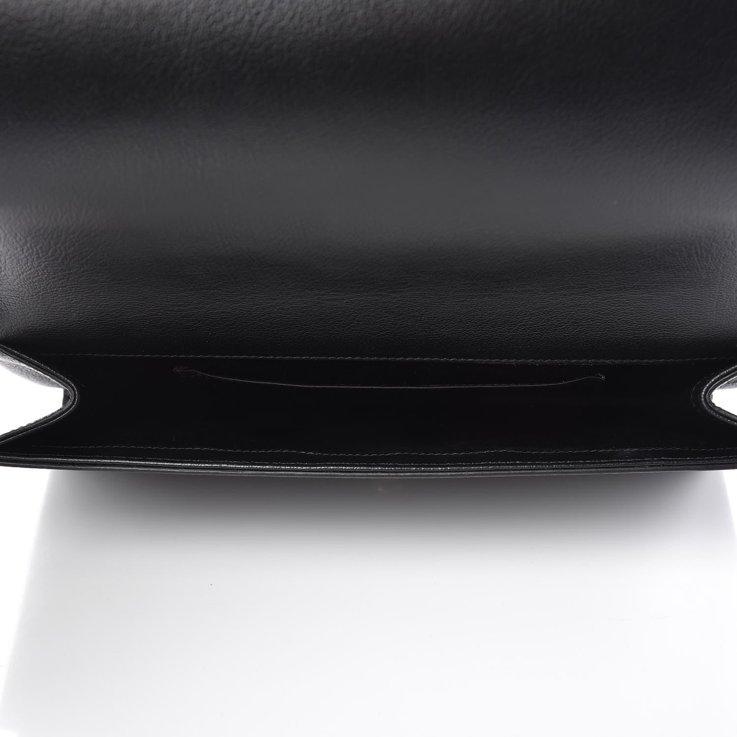 Saint Laurent Calfskin Monogram Large Belle De Jour Clutch Black 5 of 13