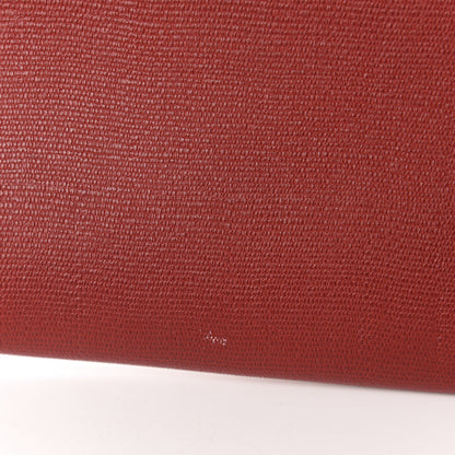 Saint Laurent Calfskin Classic Y Ligne Clutch Red 8 of 10