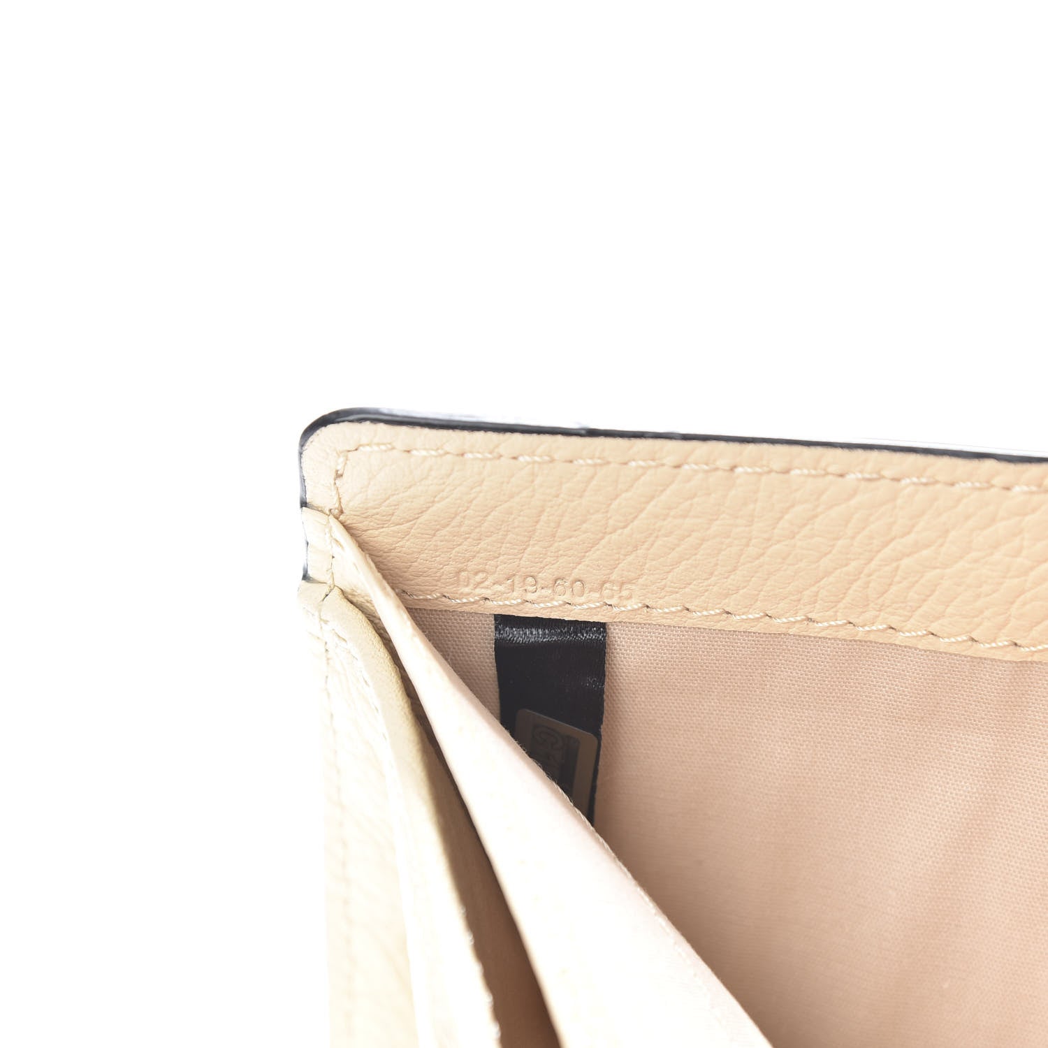 Chloe Grained Calfskin Marcie Square Wallet Blondie Beige 9 of 9