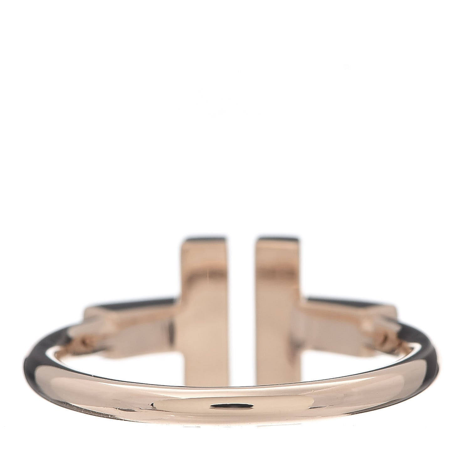 Tiffany 18K Rose Gold Black Onyx T Wire Ring 52 6 4 of 6