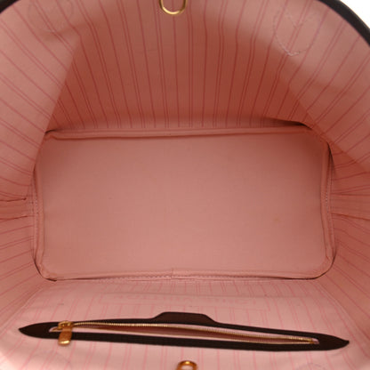 Louis Vuitton Damier Ebene Neo Neverfull MM Rose Ballerine 5 of 12