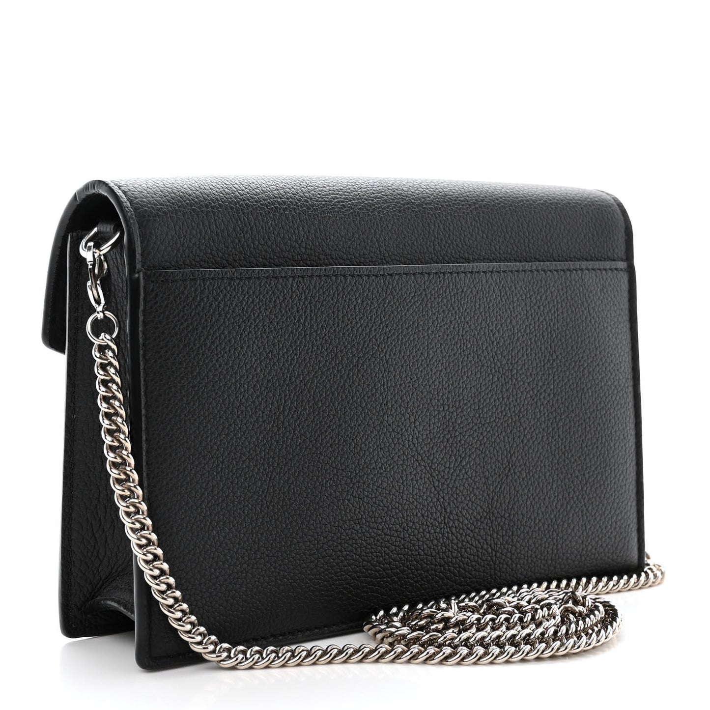Soft Calfskin My Lockme Chain Pochette Black