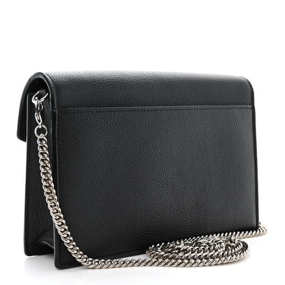 Louis Vuitton Soft Calfskin My Lockme Chain Pochette Black 3 of 13