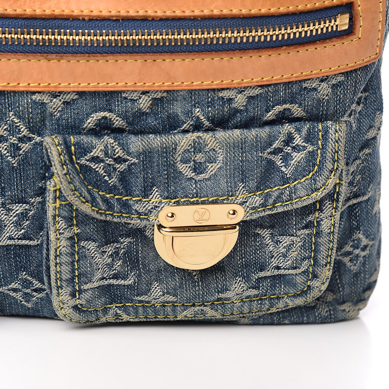 Louis Vuitton Monogram Denim Baggy PM Blue 11 of 11