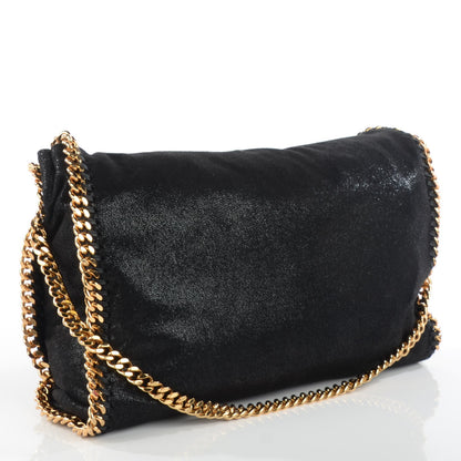 Stella McCartney Shaggy Deer Falabella Fold Over Tote Black 3 of 9