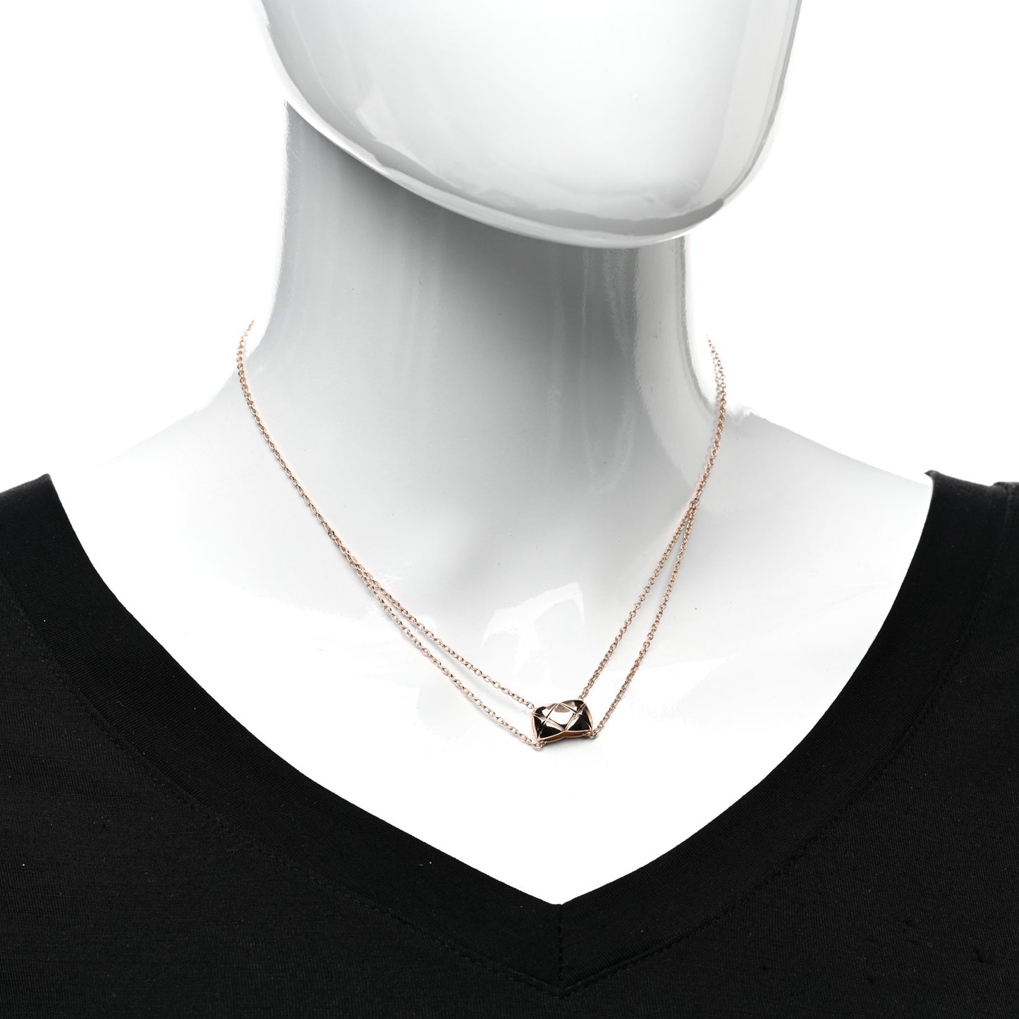18K Beige Gold Coco Crush Pendant Necklace