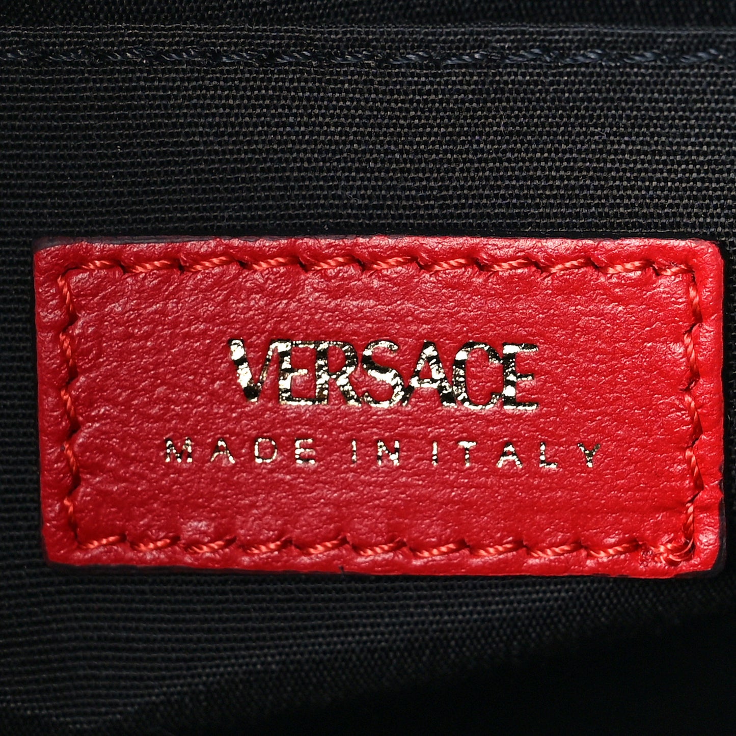 Calfskin Quilted Small Tribute Icon Pouch Red