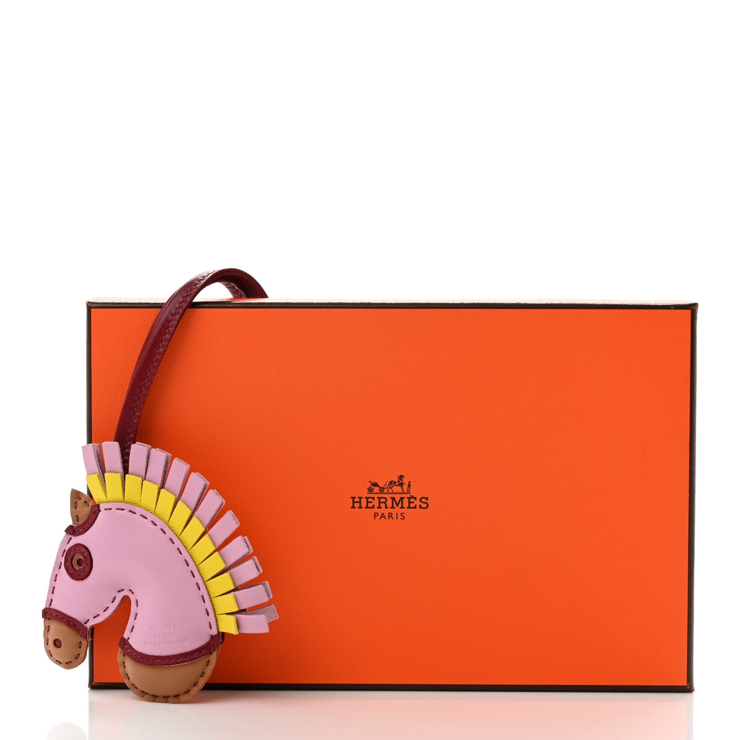 Milo Lambskin Geegee Camail Bag Charm Mauve Sylvestre Chai Lime Rouge Grenat