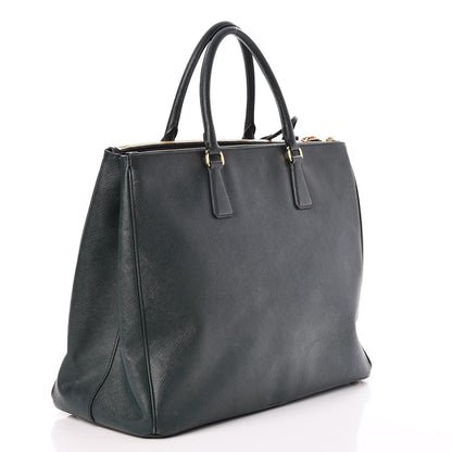 Prada Saffiano Lux Extra Large Galleria Double Zip Tote Smeraldo 3 of 9