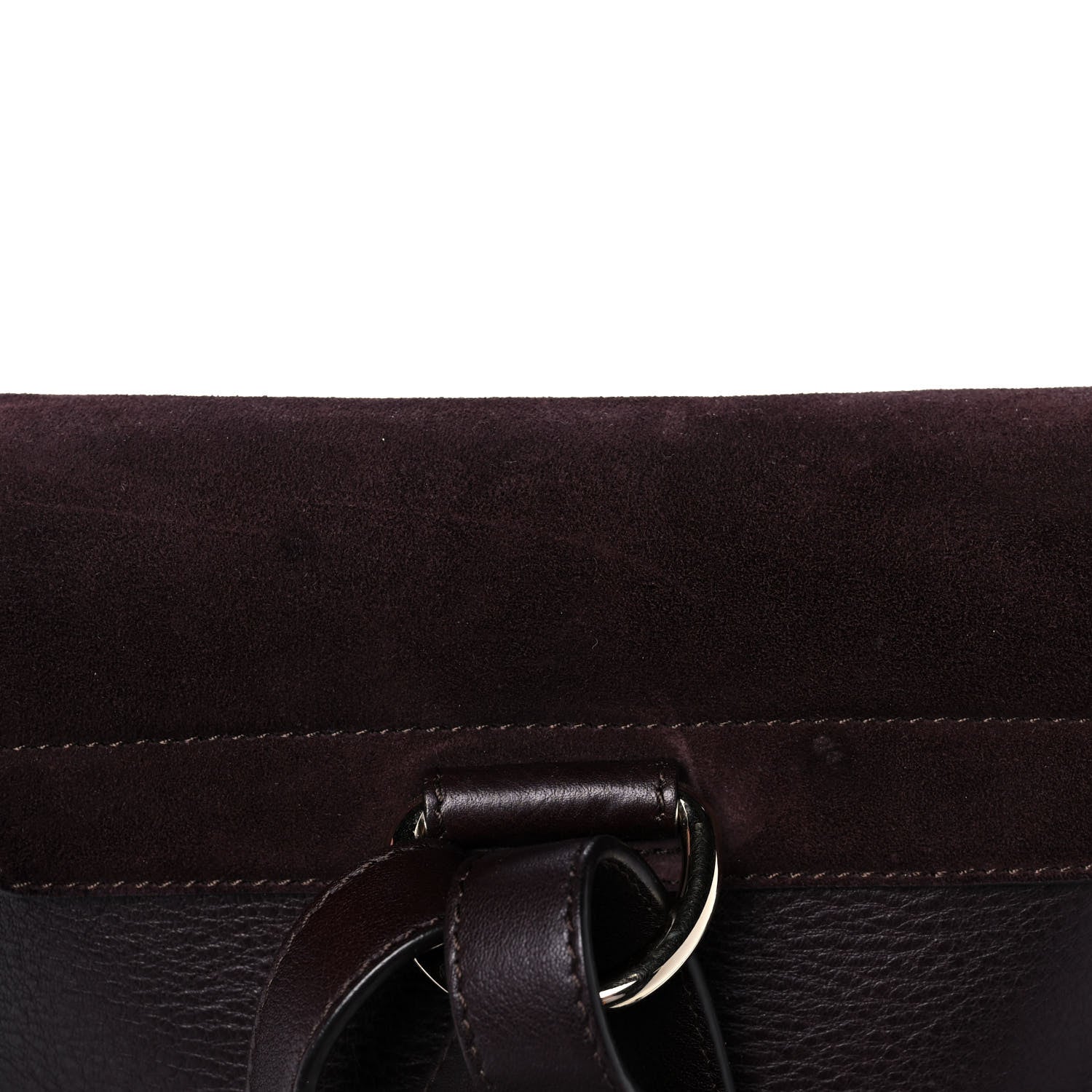 Chloe Suede Calfskin Small Faye Backpack Carbon Brown 13 of 18