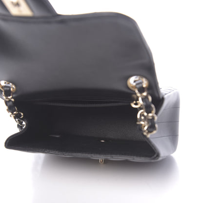 Chanel Lambskin Chevron Quilted Mini Square Flap Black 5 of 10