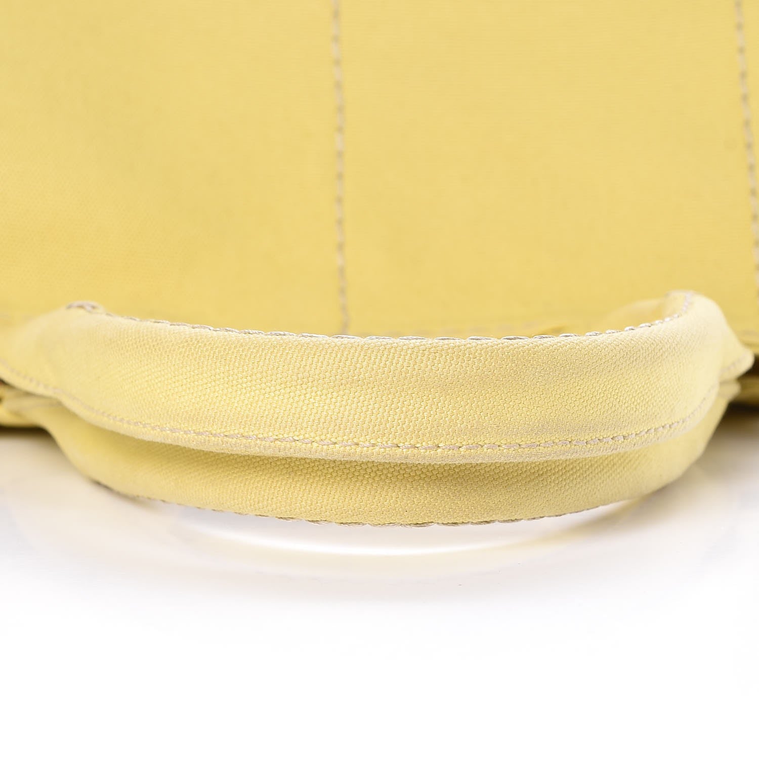 Prada Canvas Canapa Logo Tote Yellow 12 of 13