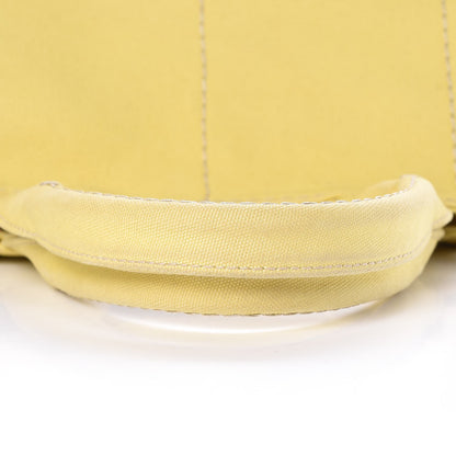 Prada Canvas Canapa Logo Tote Yellow 12 of 13
