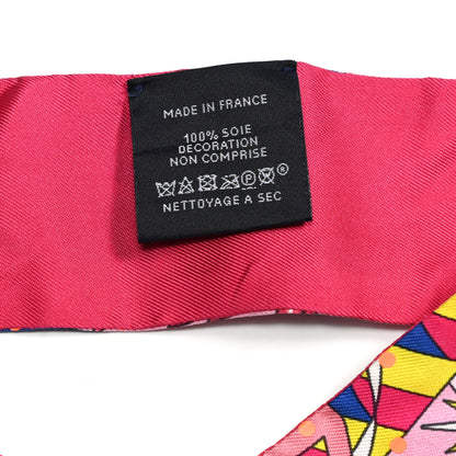 Hermes Silk Plumetis Upcycle Twilly Rose 3 of 3