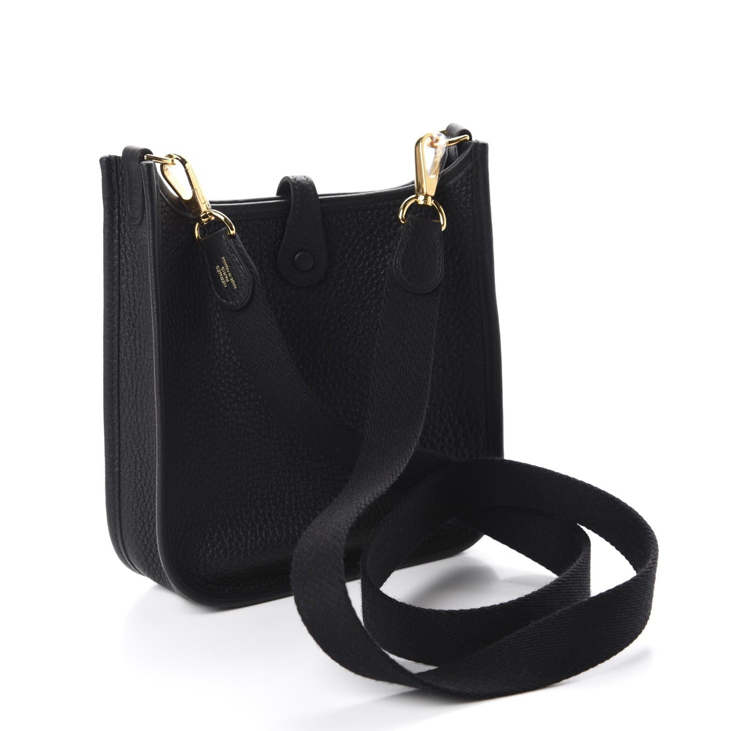 Hermes Taurillon Clemence Evelyne TPM Black 3 of 11