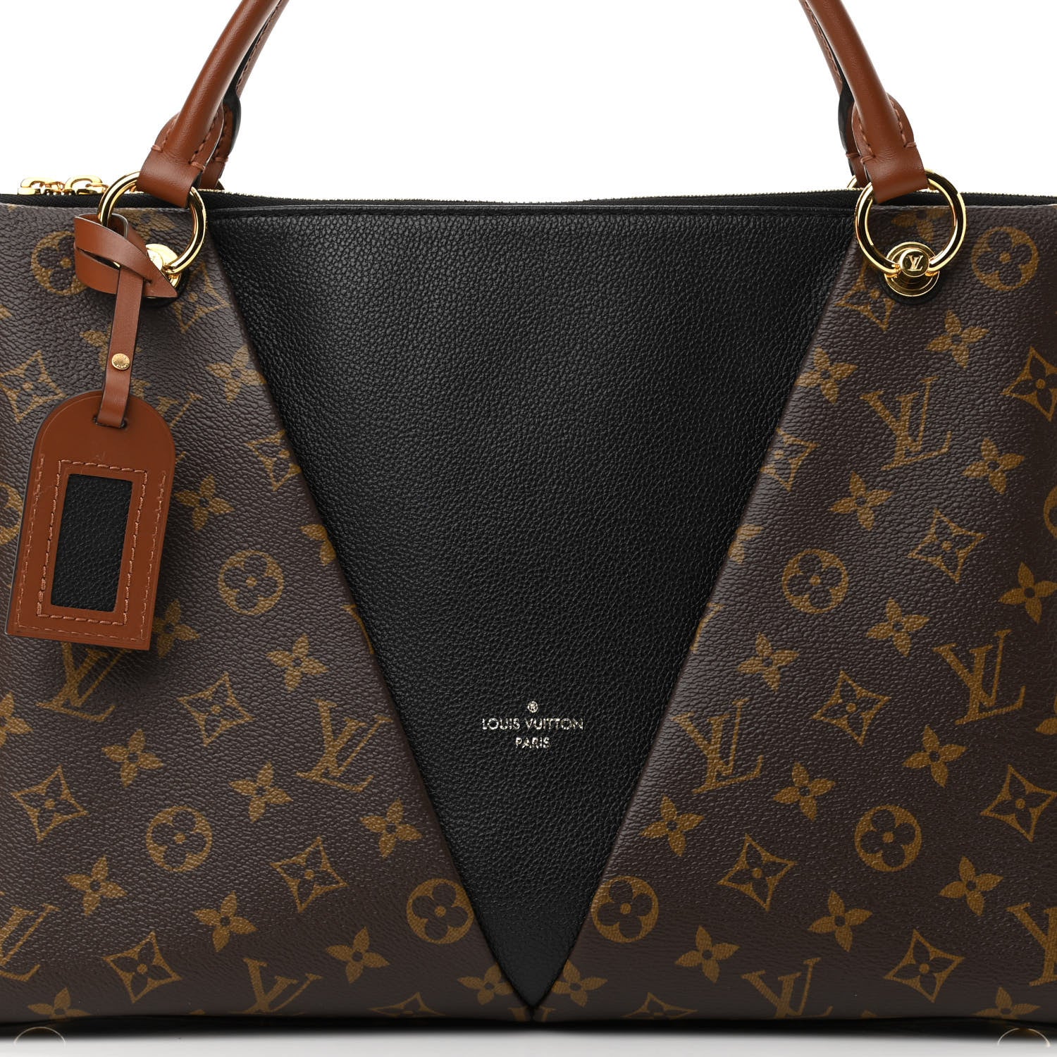 Louis Vuitton Monogram V Tote MM Black 6 of 11