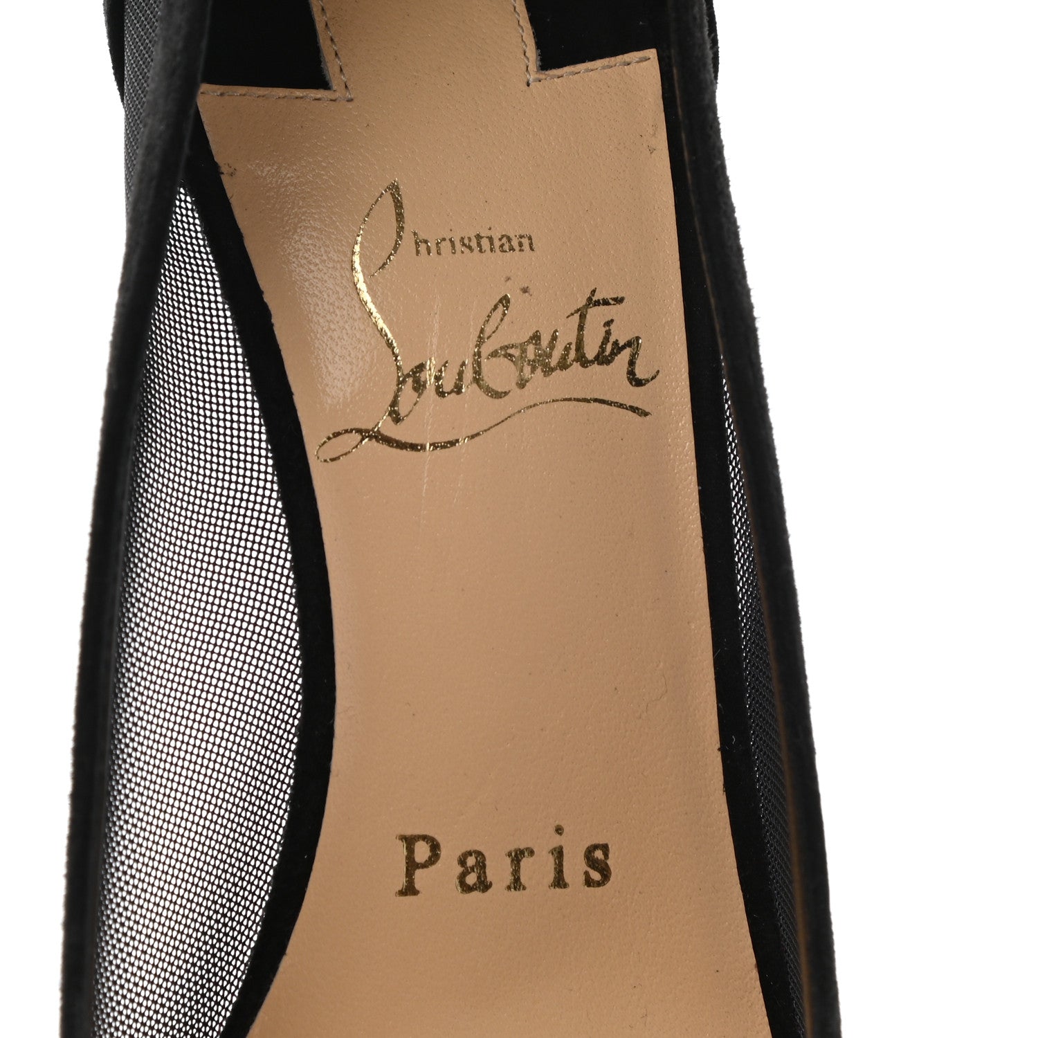 Christian Louboutin Veau Velours Rete Galativi 100 Pumps 35 Black 4 of 7
