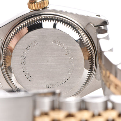Rolex Stainless Steel 18K Yellow Gold 26mm Oyster Perpetual Datejust Watch Silver 69173 7 of 8