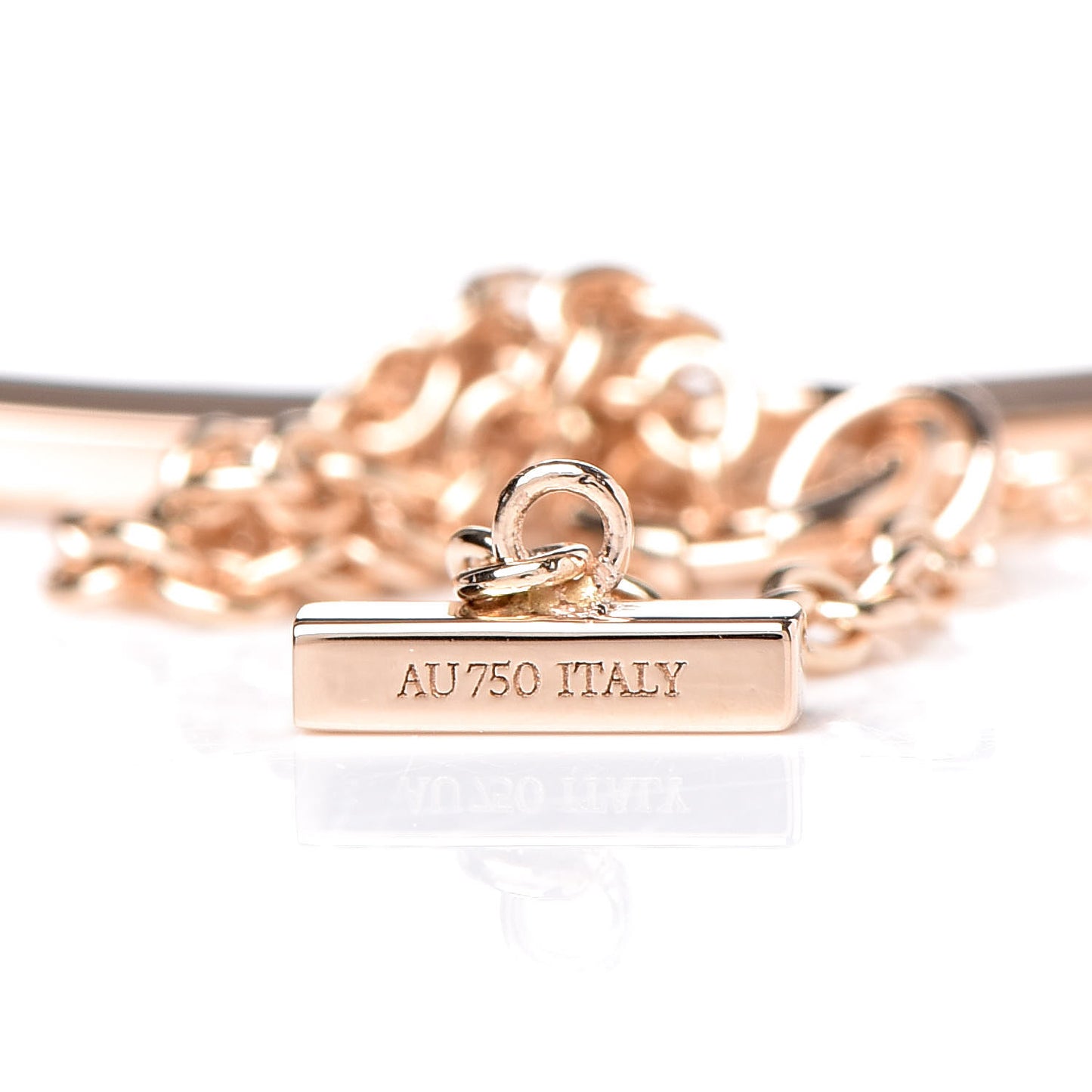 18K Rose Gold T Smile Bracelet