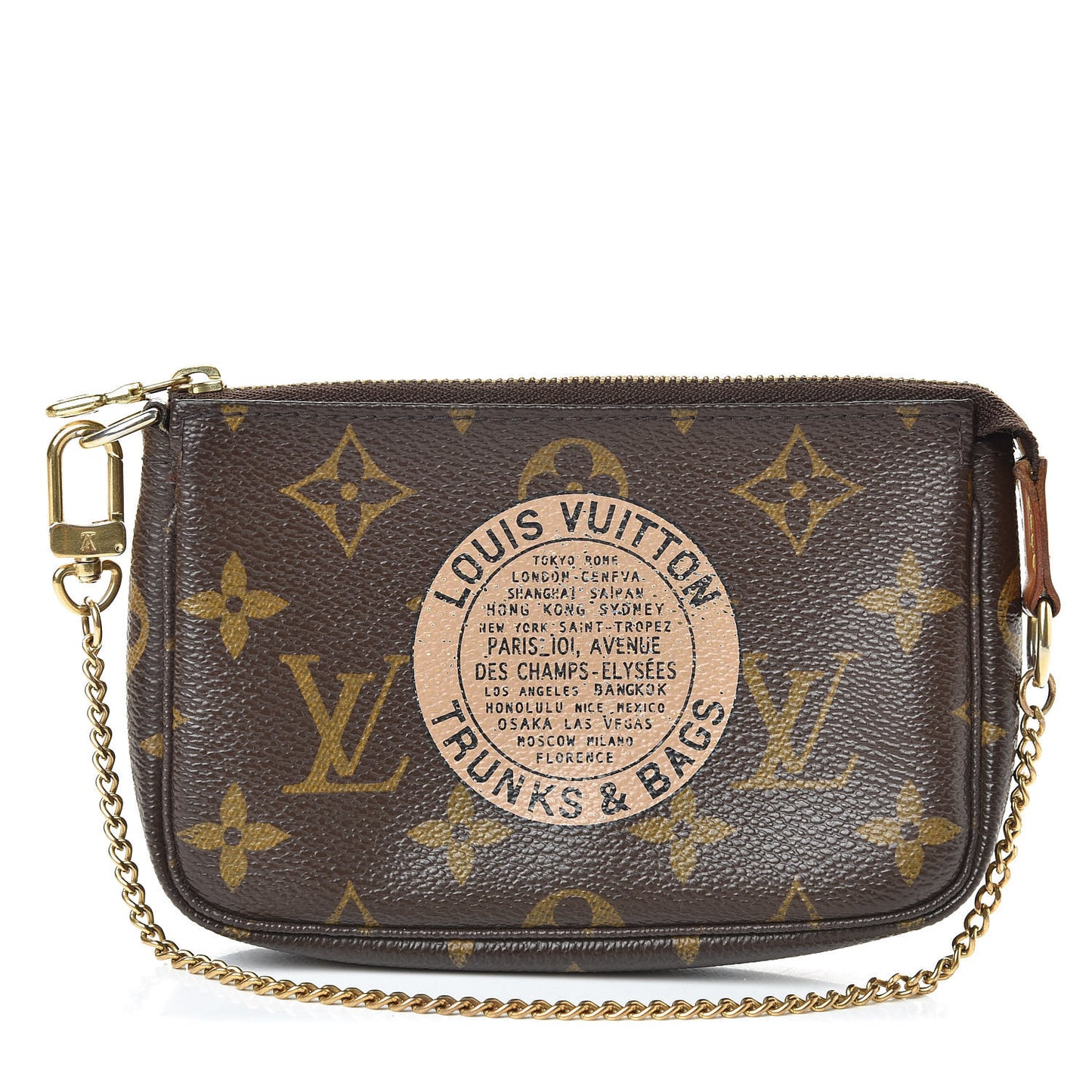 Monogram Complice Trunks and Bags Mini Pochette Accessories Beige