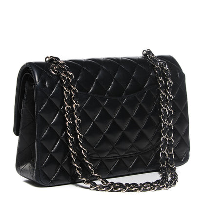 Chanel Lambskin Quilted Medium Double Flap Black 3 of 9