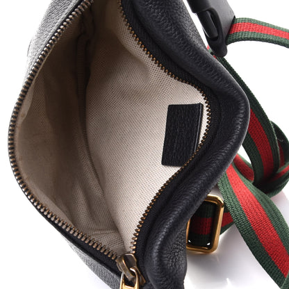 Gucci Grained Calfskin Small Logo Belt Bag Black 4 of 4