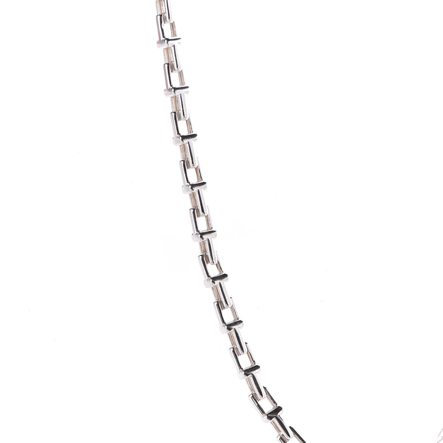 Sterling Silver T Narrow Chain Necklace