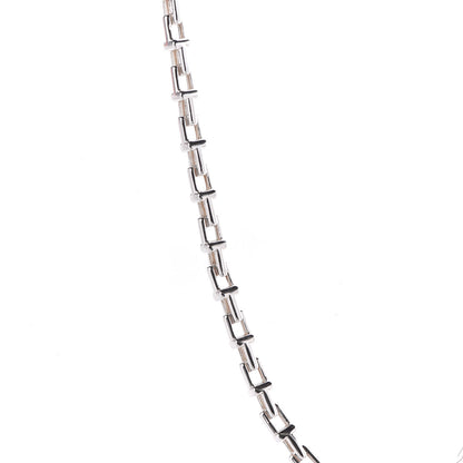 Tiffany Sterling Silver T Narrow Chain Necklace 4 of 7