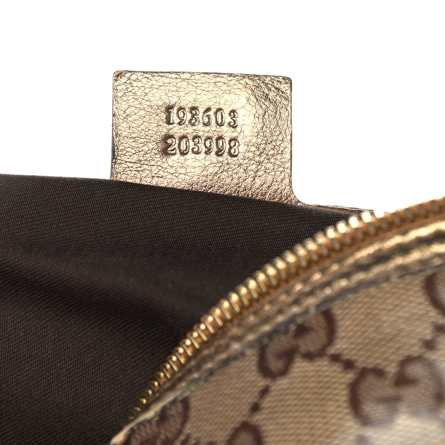 Gucci Crystal Monogram Medium Joy Boston Bronze 6 of 12