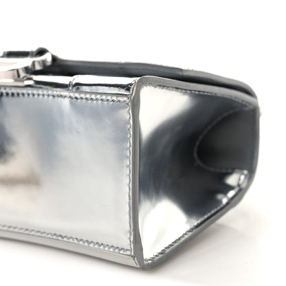 Balenciaga Metallic Calfskin Hourglass Top Handle Bag XS Silver 10 of 11