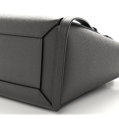 Celine Grained Calfskin Micro Belt Bag Grey 10 of 10