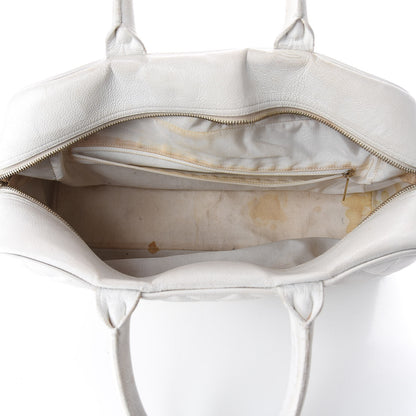 Chanel Caviar Quilted Large Bowler White 5 of 18