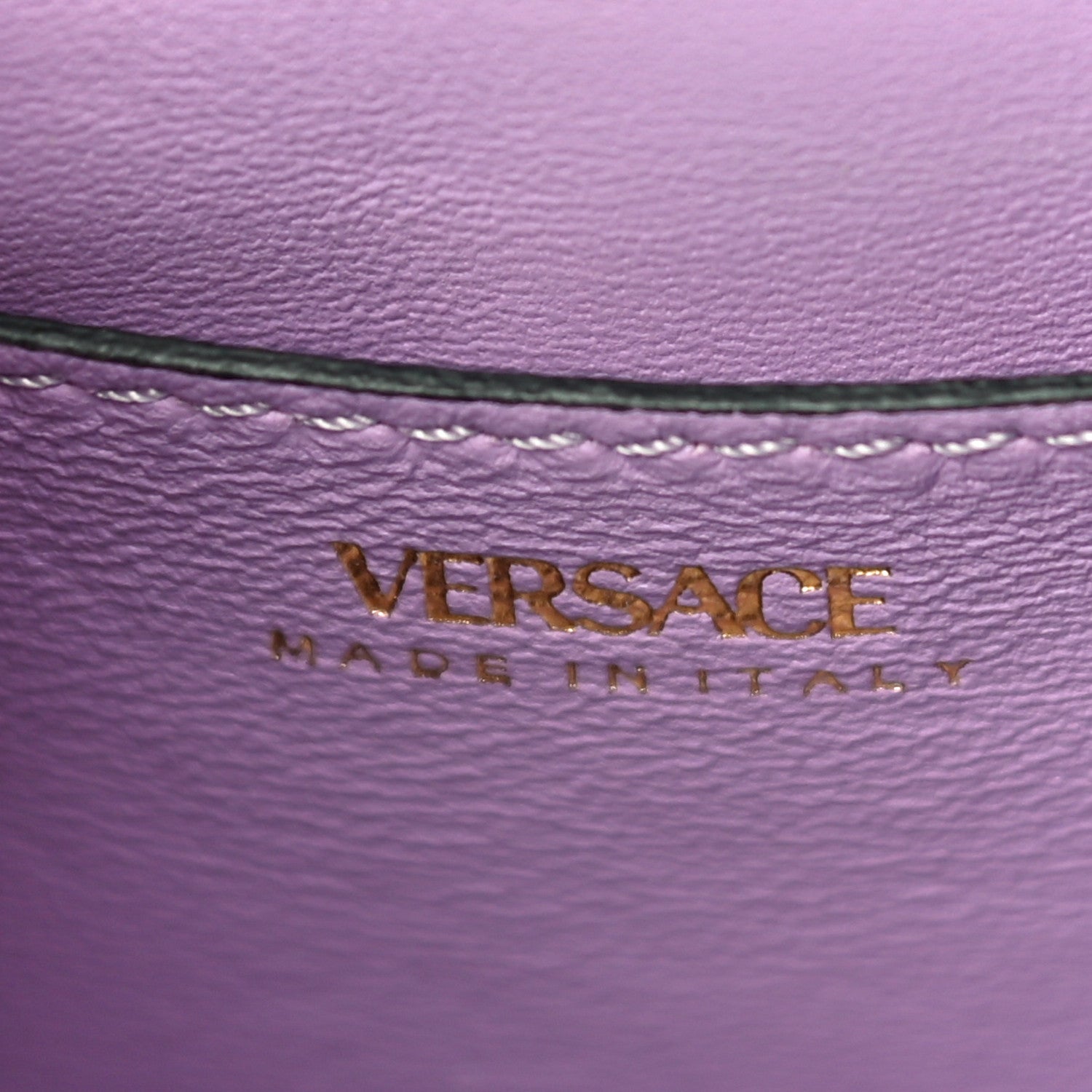 Versace Grained Calfskin Small La Medusa Top Handle Bag Lapis 6 of 9