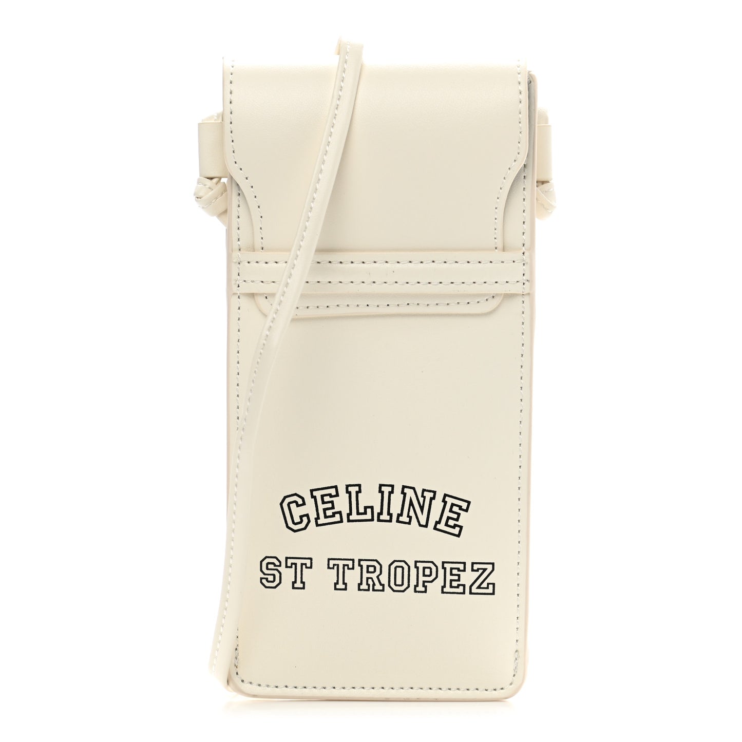 Calfskin St Tropez Sunglasses Pouch White