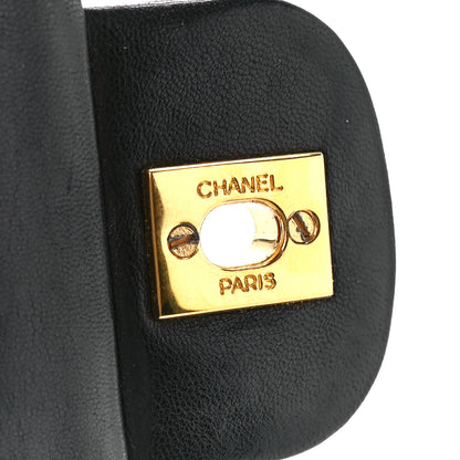 Chanel Lambskin Quilted Medium Double Flap Black 7 of 11
