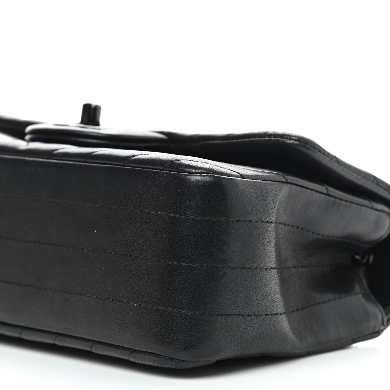 Chanel Lambskin Chevron Quilted Mini Rectangular Flap So Black 10 of 10