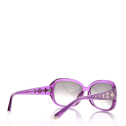 Louis Vuitton Obsession GM Z0642E Sunglasses Violet Glitter 3 of 7
