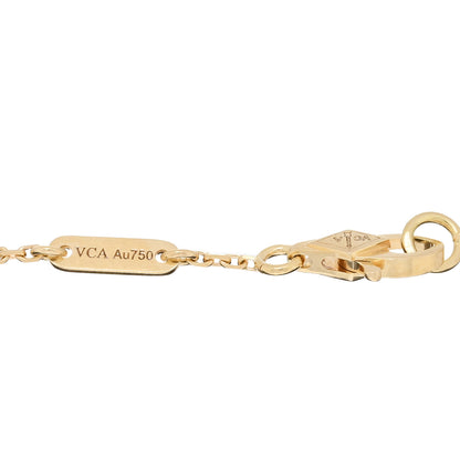 Van Cleef & Arpels 18K Yellow Gold Mother of Pearl Sweet Alhambra Bracelet 3 of 4