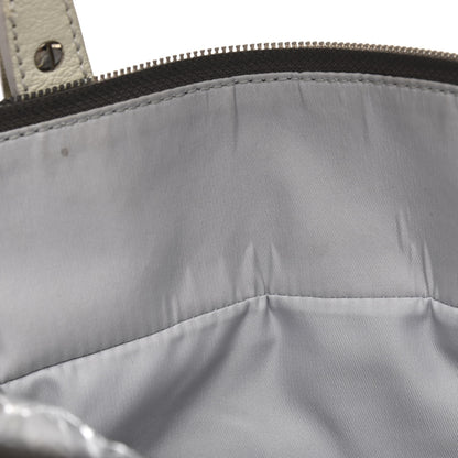 Chanel Coated Canvas Quilted Large Paris Biarritz Tote Silver 18 of 18