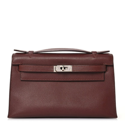 Hermes Evergrain Kelly Pochette Clutch Havane 1 of 14