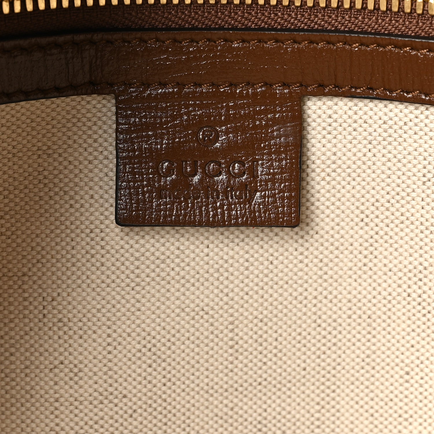 Gucci GG Supreme Monogram Fake/Not Large Retro Interlocking G Tote Bag Beige Brown Sugar 6 of 10