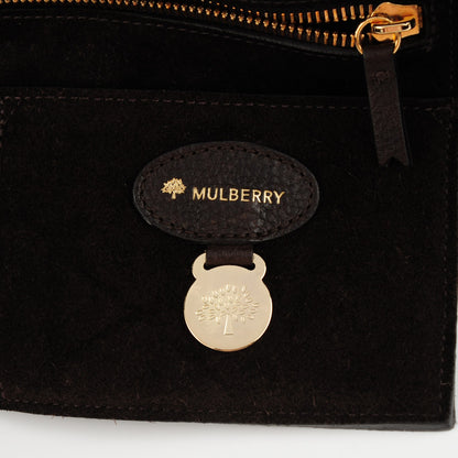 Mulberry Crocodile Embossed Suede Bayswater Clutch Emerald 7 of 8