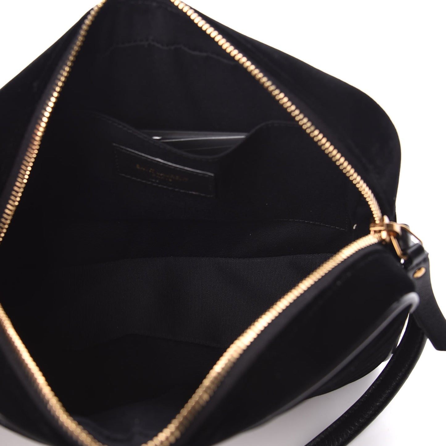 Velvet Matelasse Monogram Lou Camera Bag Black