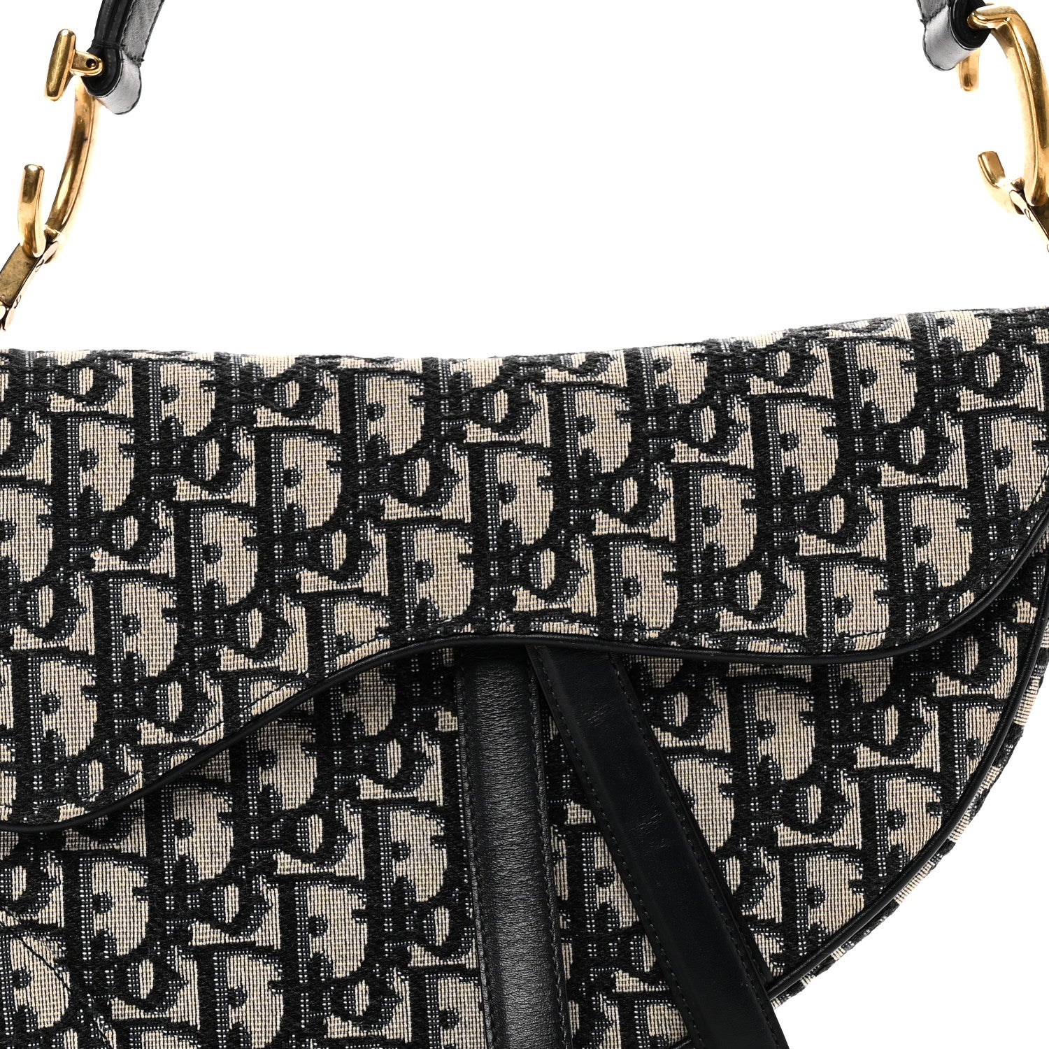 Christian Dior Oblique Saddle Bag Blue 8 of 11