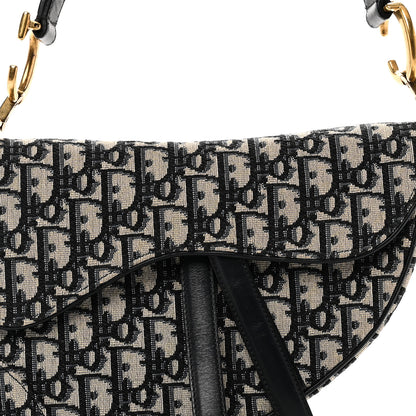Christian Dior Oblique Saddle Bag Blue 8 of 11