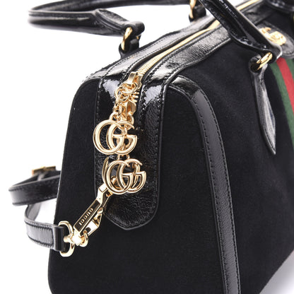Gucci Suede Patent GG Web Medium Ophidia Boston Black 10 of 10