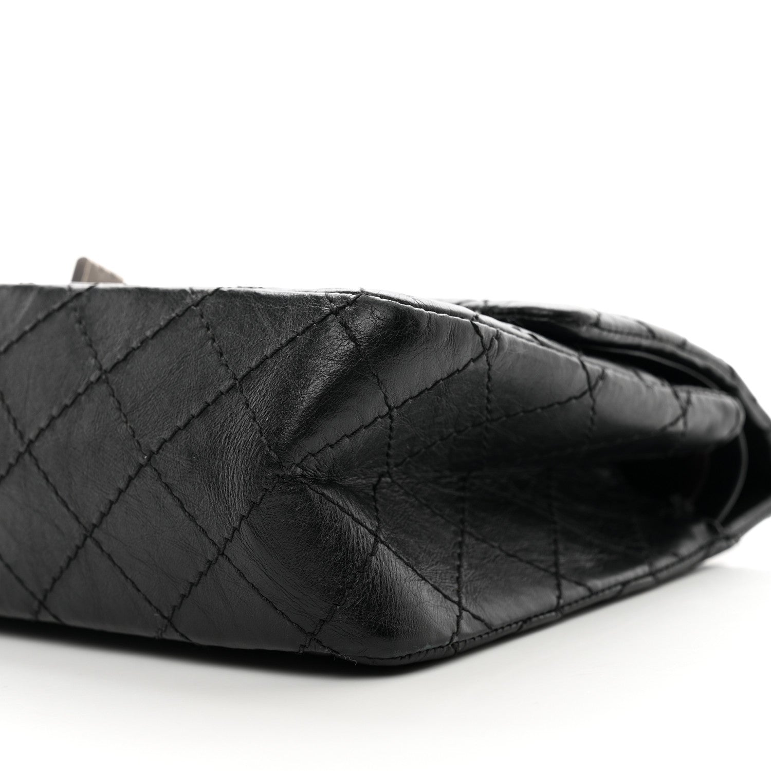 Chanel Aged Calfskin Quilted 2.55 Reissue 225 Flap Black 10 of 13