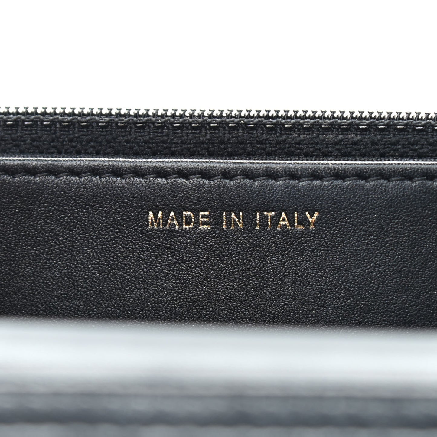 Lambskin Quilted Pearl Wallet On Chain WOC Black